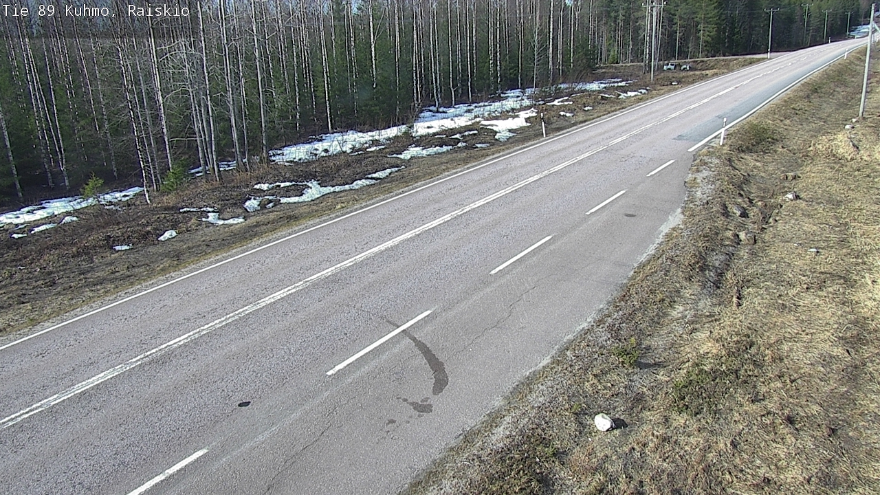 Weather Camera Image Väg 89 Kuhmo, Raiskio, Kuhmo, Kainuu