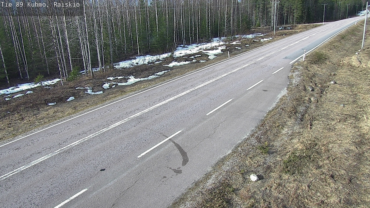 Weather Camera Image Väg 89 Kuhmo, Raiskio, Kuhmo, Kainuu