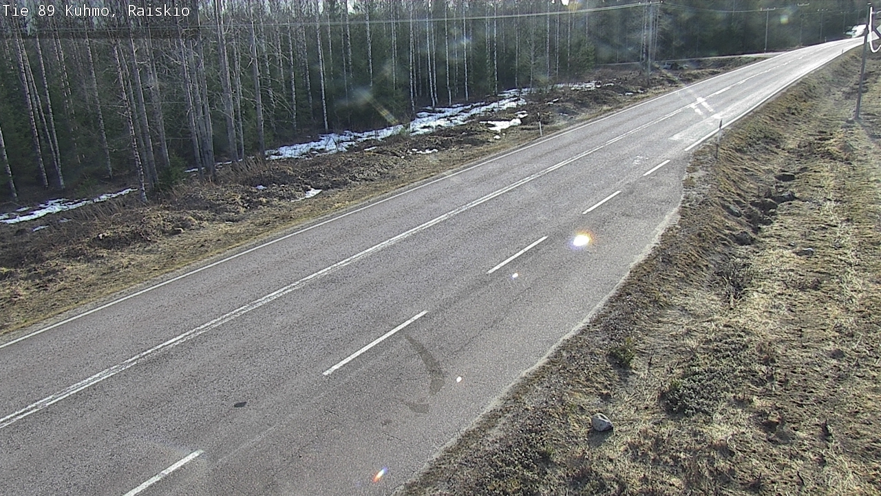 Weather Camera Image Väg 89 Kuhmo, Raiskio, Kuhmo, Kainuu