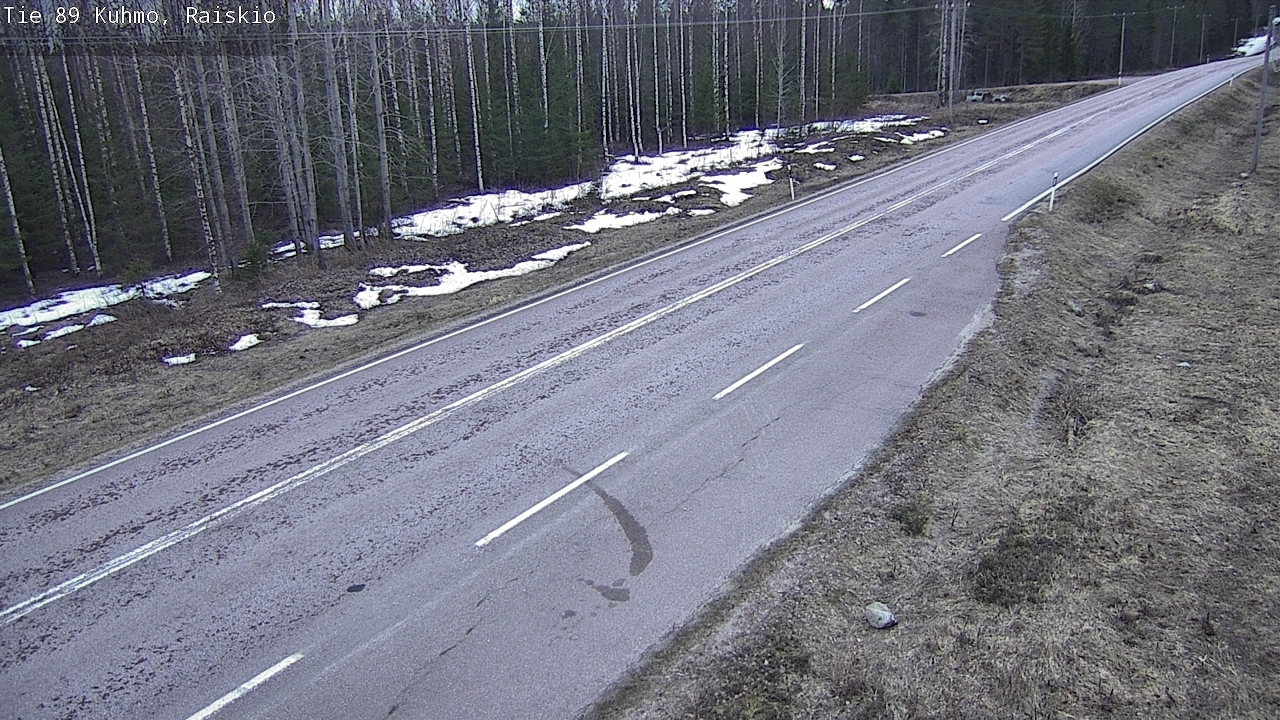 Weather Camera Image Väg 89 Kuhmo, Raiskio, Kuhmo, Kainuu