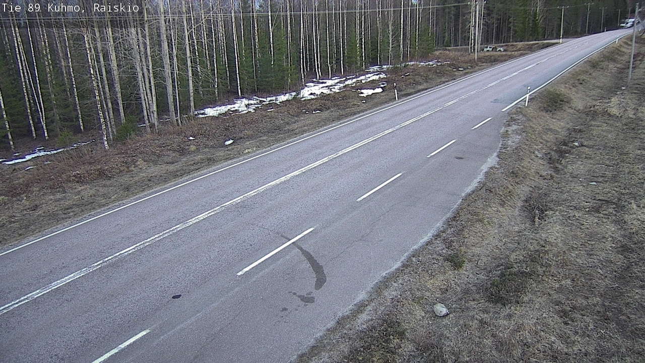 Weather Camera Image Road 89 Kuhmo, Raiskio, Kuhmo, Kainuu