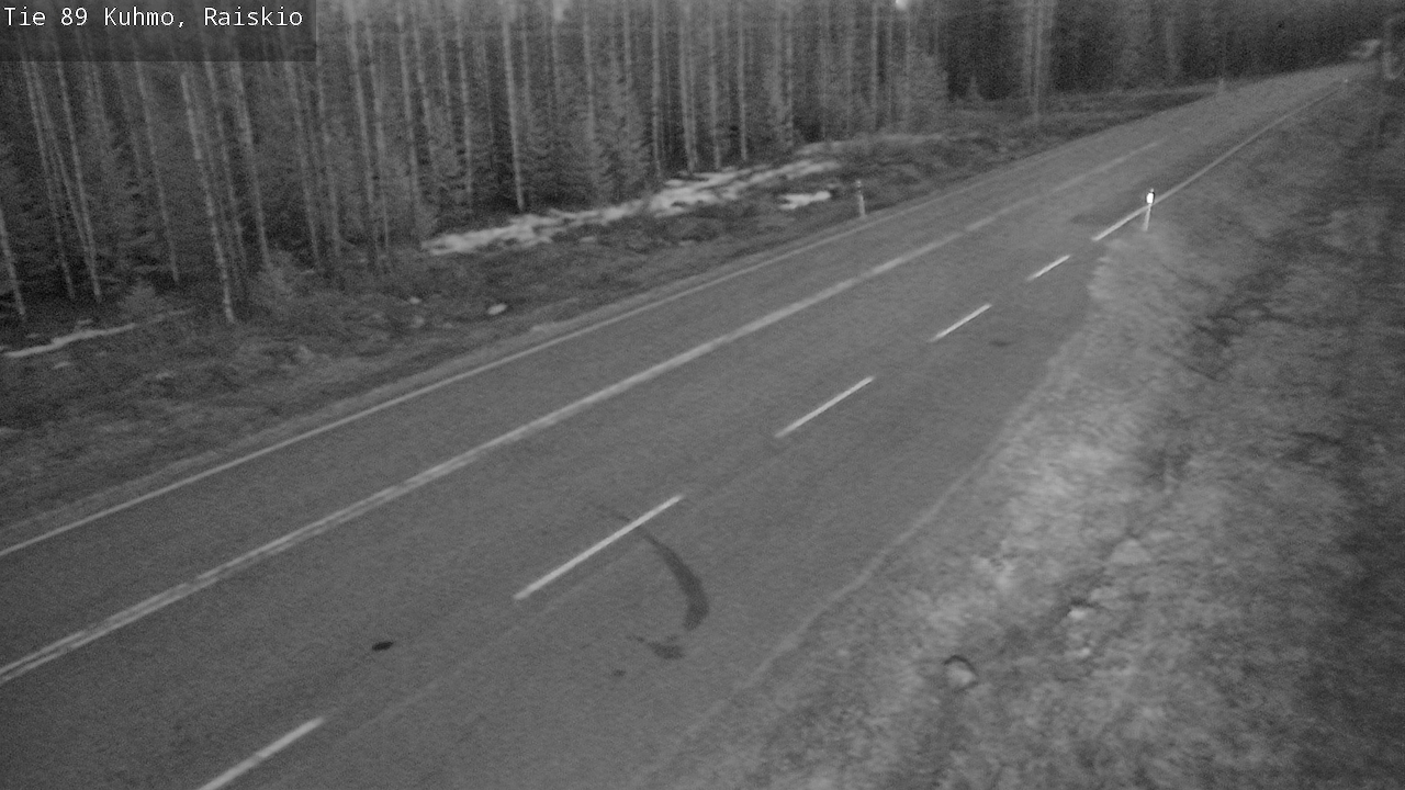Weather Camera Image Väg 89 Kuhmo, Raiskio, Kuhmo, Kainuu