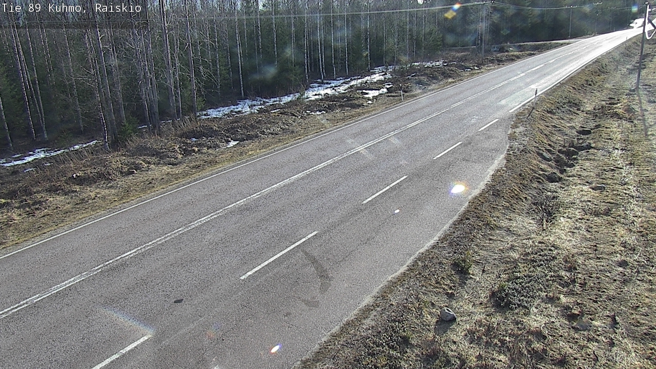 Weather Camera Image Väg 89 Kuhmo, Raiskio, Kuhmo, Kainuu