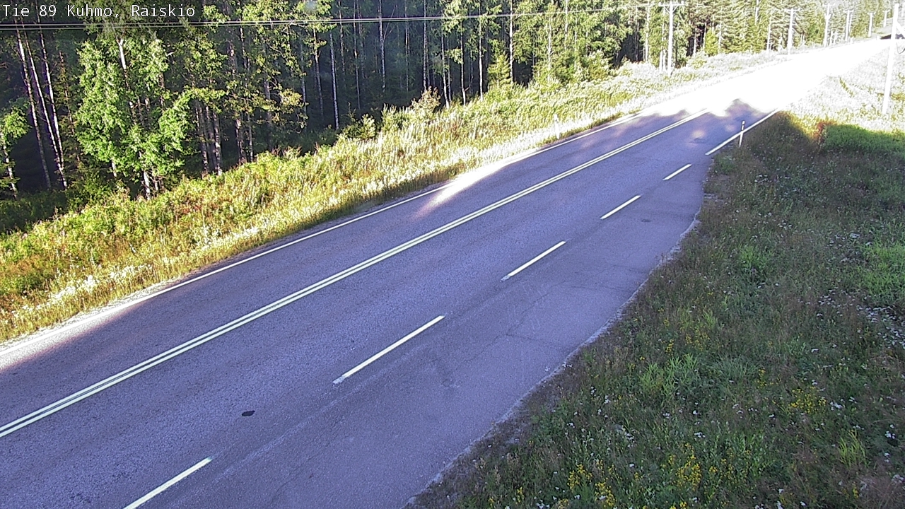 Weather Camera Image Road 89 Kuhmo, Raiskio, Kuhmo, Kainuu