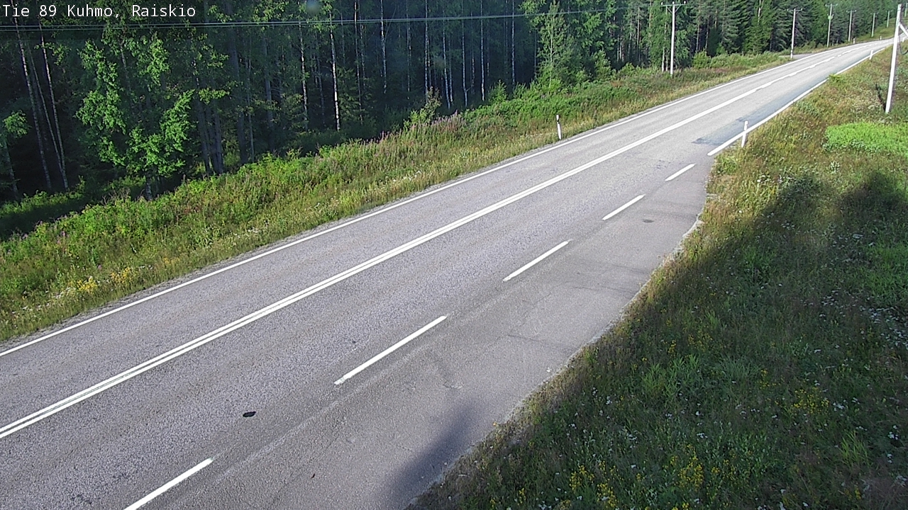 Weather Camera Image Road 89 Kuhmo, Raiskio, Kuhmo, Kainuu