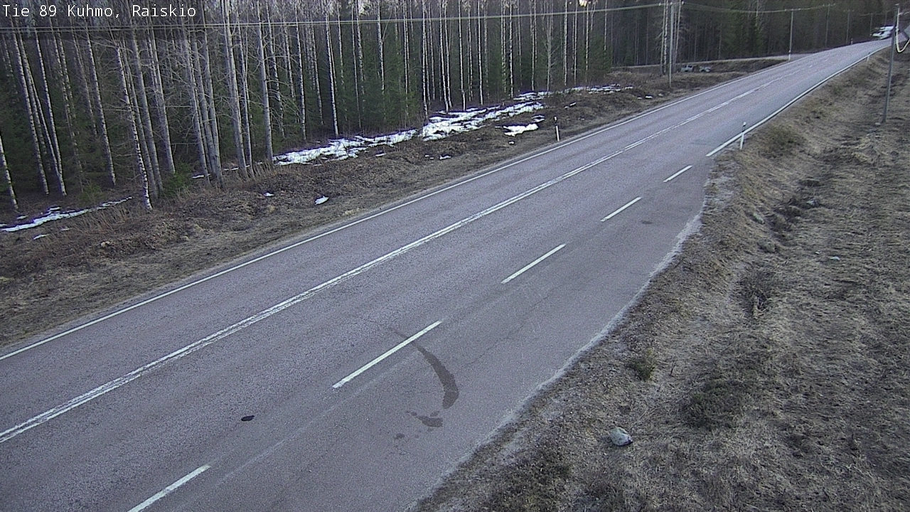 Weather Camera Image Väg 89 Kuhmo, Raiskio, Kuhmo, Kainuu