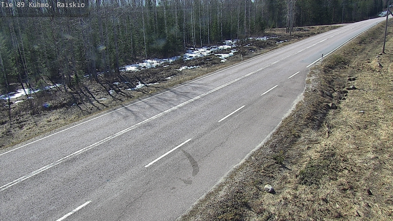 Weather Camera Image Väg 89 Kuhmo, Raiskio, Kuhmo, Kainuu