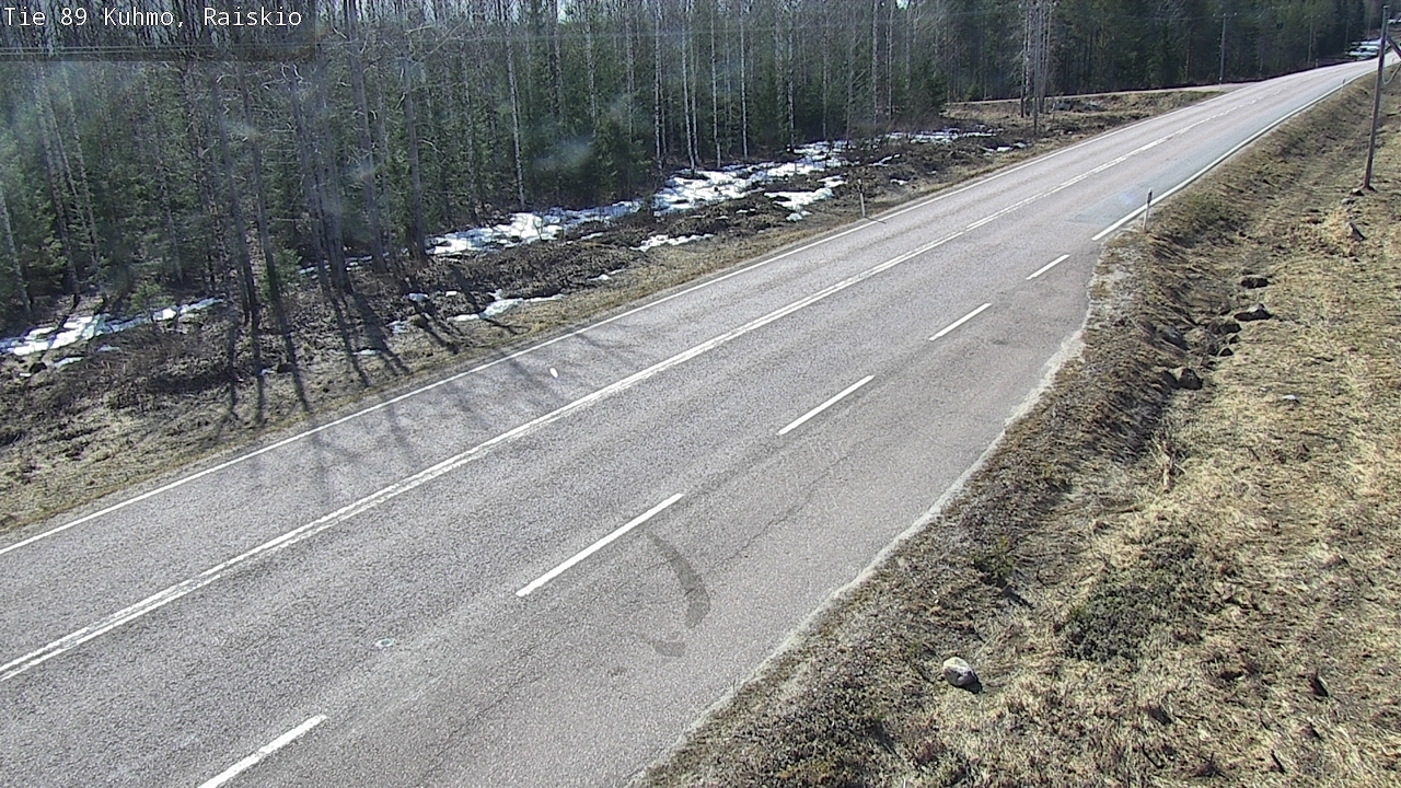 Weather Camera Image Väg 89 Kuhmo, Raiskio, Kuhmo, Kainuu