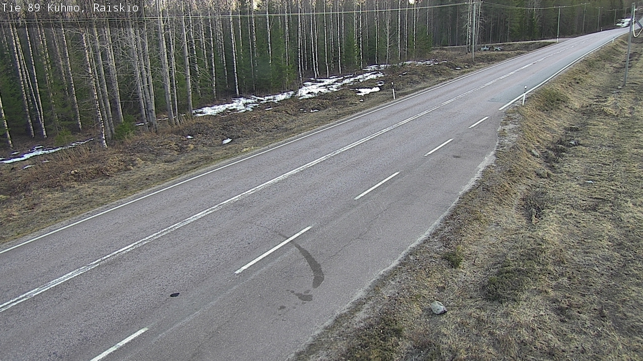 Weather Camera Image Väg 89 Kuhmo, Raiskio, Kuhmo, Kainuu