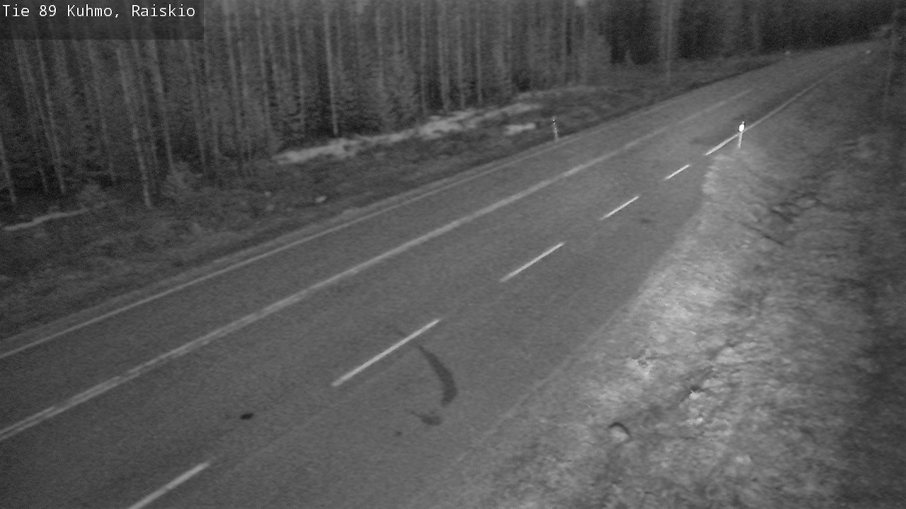 Weather Camera Image Väg 89 Kuhmo, Raiskio, Kuhmo, Kainuu