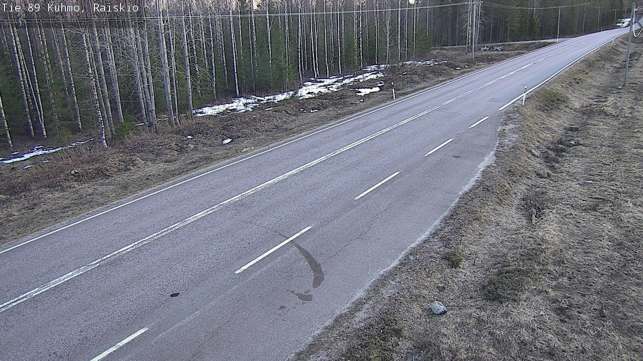 Weather Camera Image Väg 89 Kuhmo, Raiskio, Kuhmo, Kainuu
