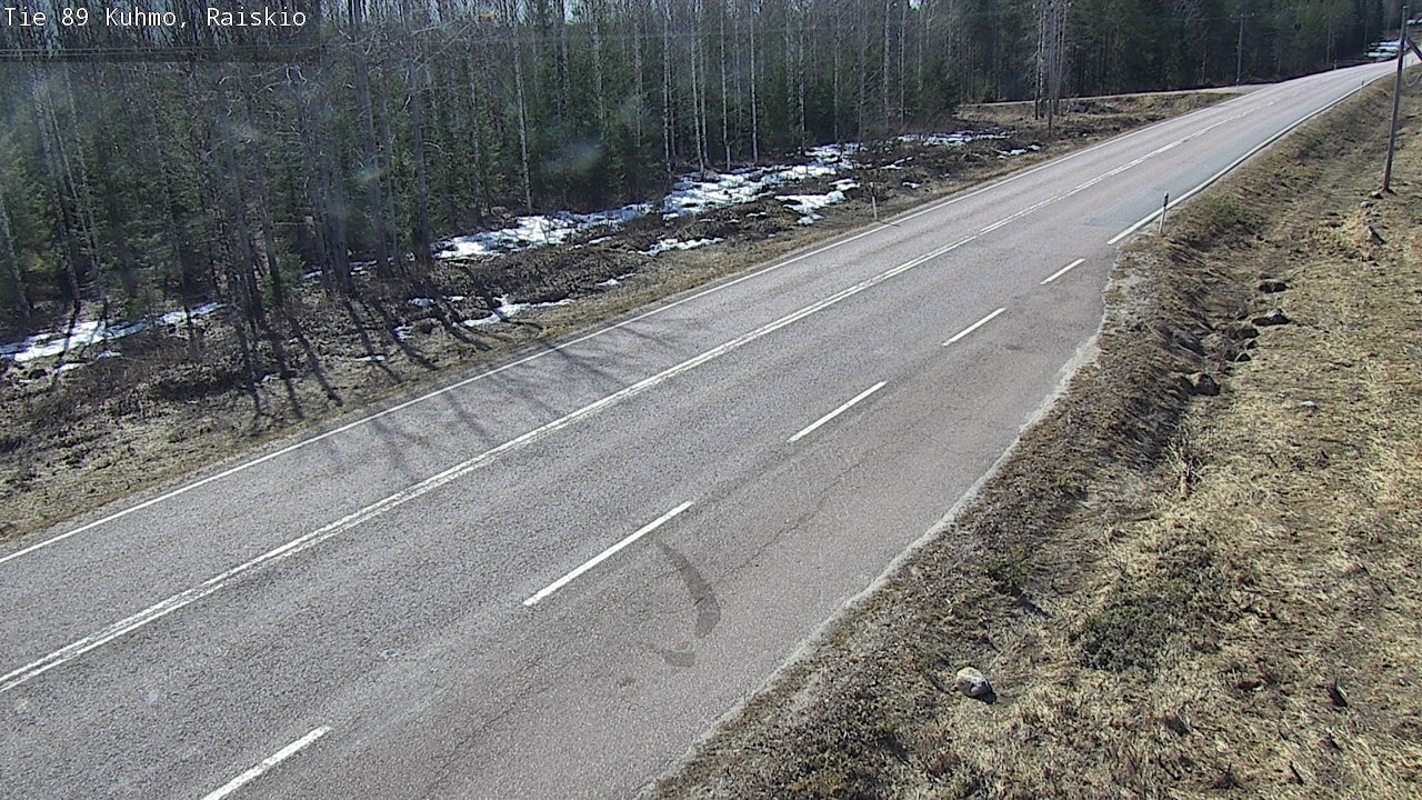 Weather Camera Image Väg 89 Kuhmo, Raiskio, Kuhmo, Kainuu