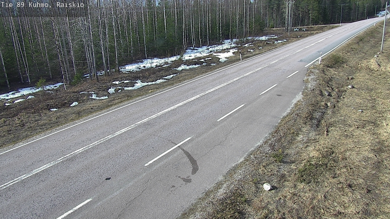 Weather Camera Image Väg 89 Kuhmo, Raiskio, Kuhmo, Kainuu