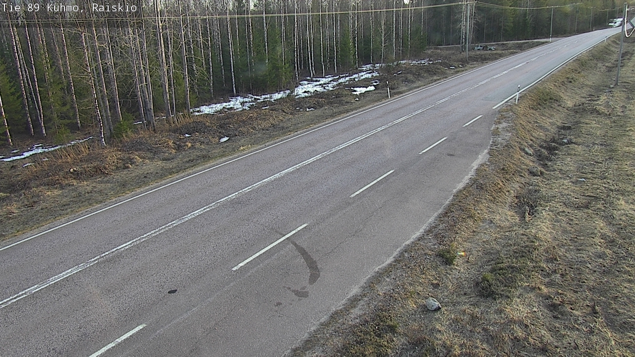 Weather Camera Image Väg 89 Kuhmo, Raiskio, Kuhmo, Kainuu