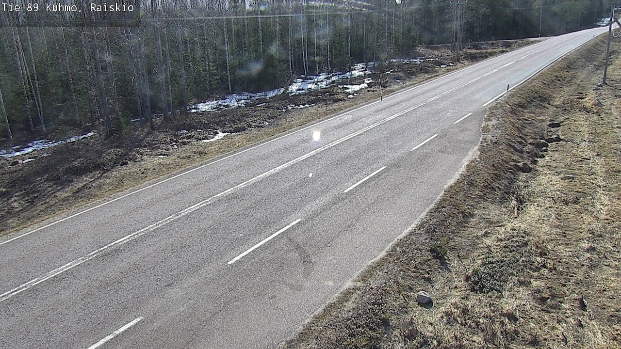 Weather Camera Image Väg 89 Kuhmo, Raiskio, Kuhmo, Kainuu