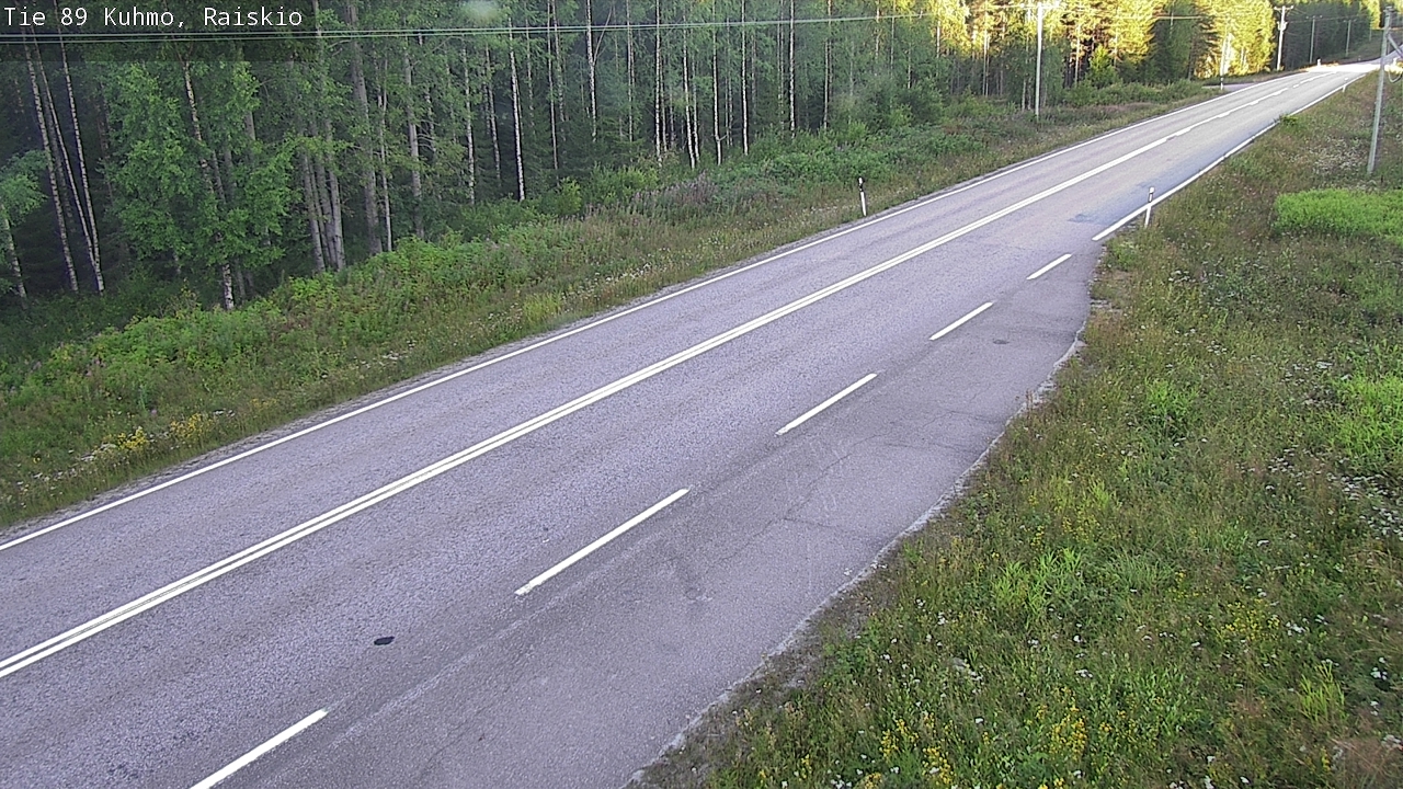 Weather Camera Image Road 89 Kuhmo, Raiskio, Kuhmo, Kainuu