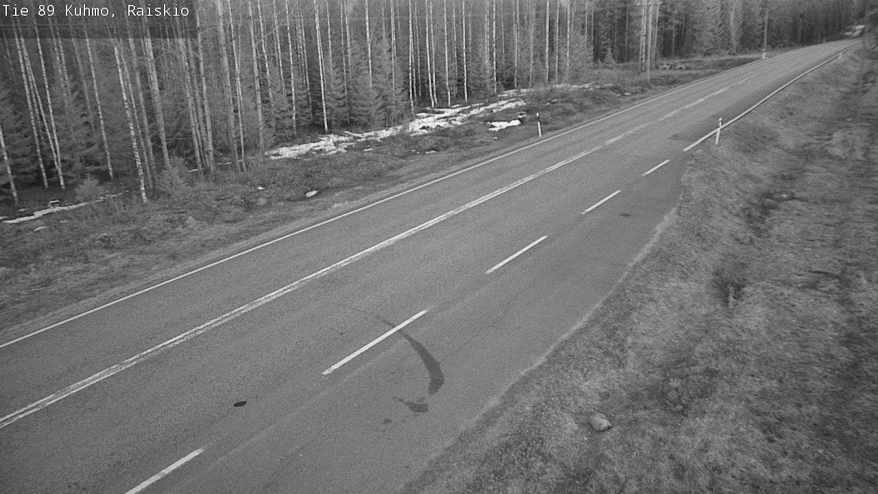 Weather Camera Image Road 89 Kuhmo, Raiskio, Kuhmo, Kainuu