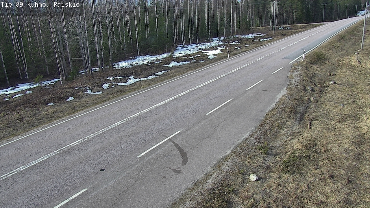 Weather Camera Image Väg 89 Kuhmo, Raiskio, Kuhmo, Kainuu