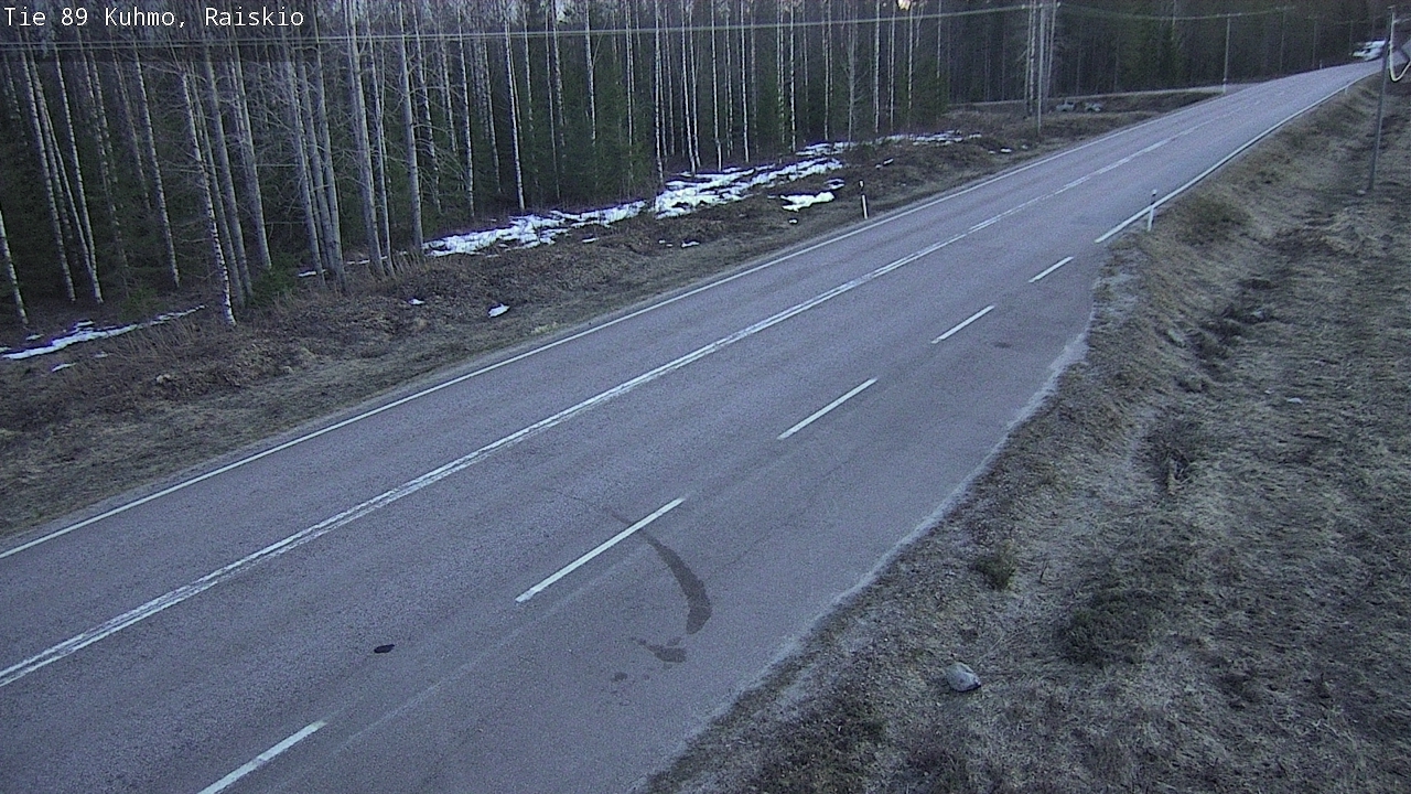 Weather Camera Image Väg 89 Kuhmo, Raiskio, Kuhmo, Kainuu