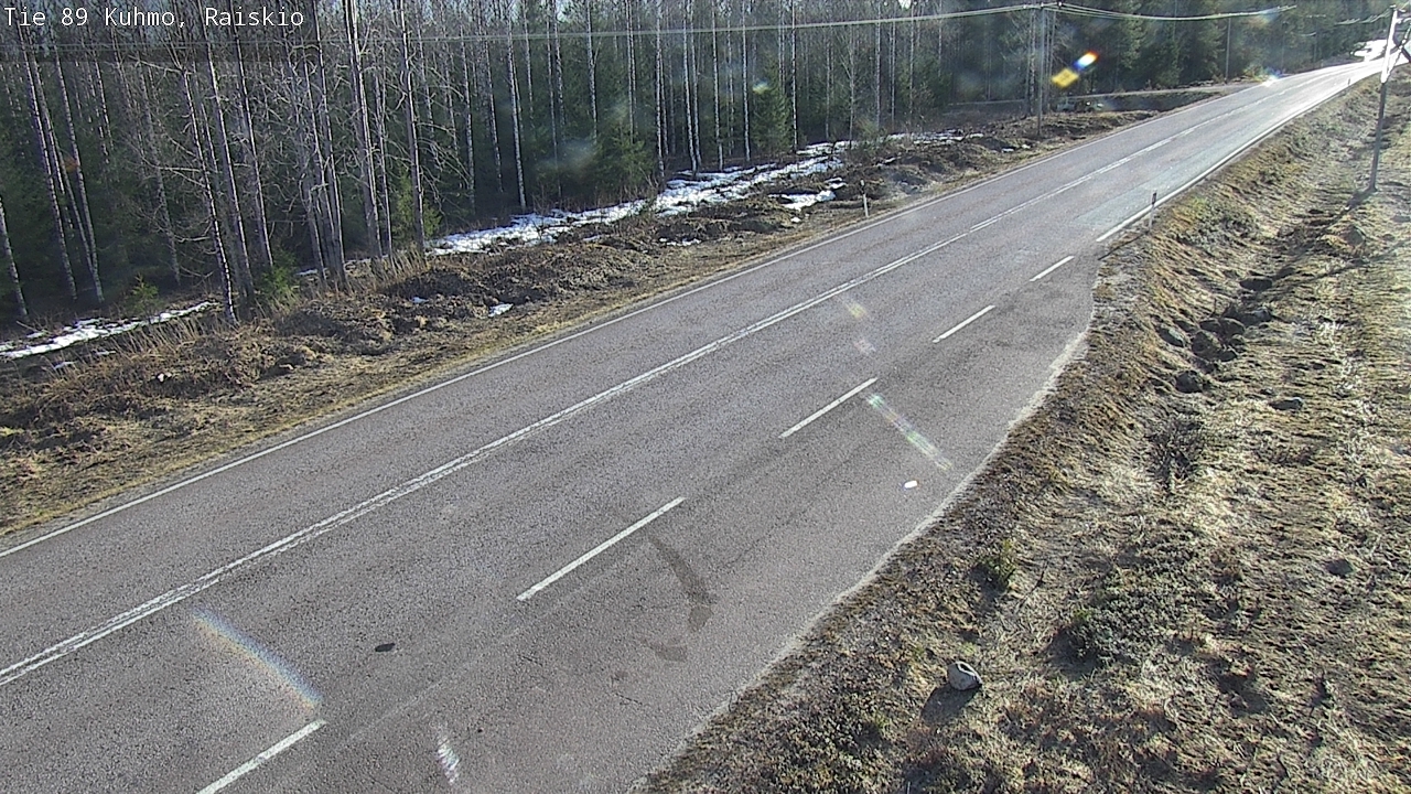 Weather Camera Image Väg 89 Kuhmo, Raiskio, Kuhmo, Kainuu