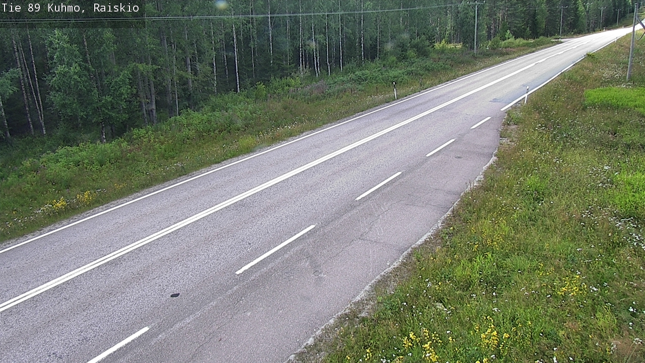 Weather Camera Image Road 89 Kuhmo, Raiskio, Kuhmo, Kainuu