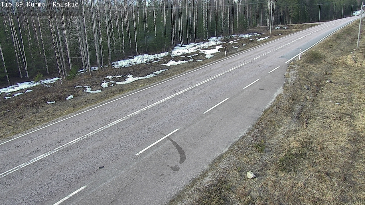 Weather Camera Image Väg 89 Kuhmo, Raiskio, Kuhmo, Kainuu