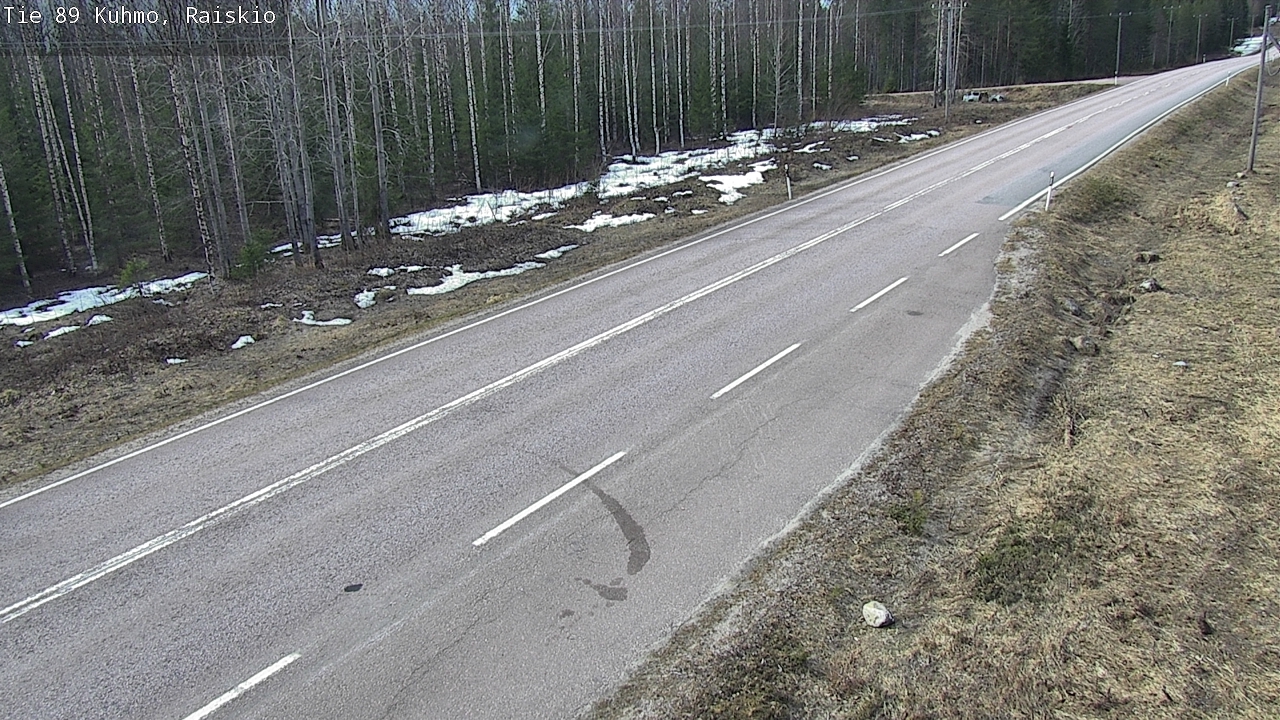 Weather Camera Image Väg 89 Kuhmo, Raiskio, Kuhmo, Kainuu