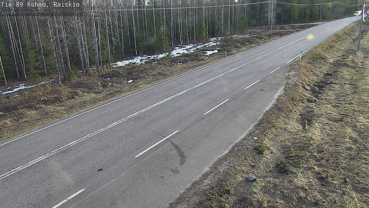 Weather Camera Image Väg 89 Kuhmo, Raiskio, Kuhmo, Kainuu