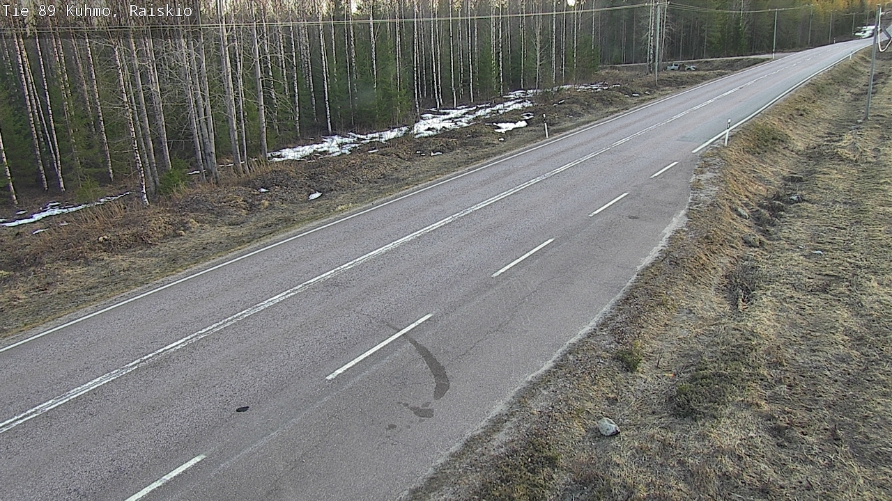 Weather Camera Image Väg 89 Kuhmo, Raiskio, Kuhmo, Kainuu