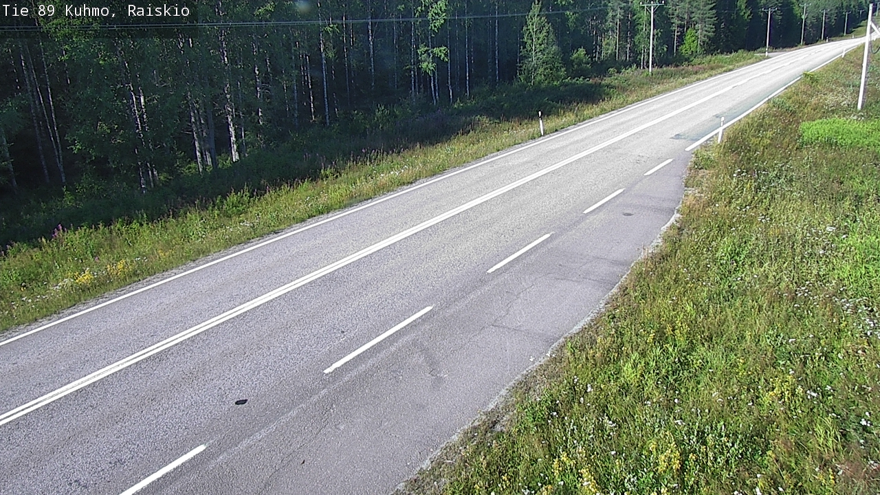 Weather Camera Image Road 89 Kuhmo, Raiskio, Kuhmo, Kainuu