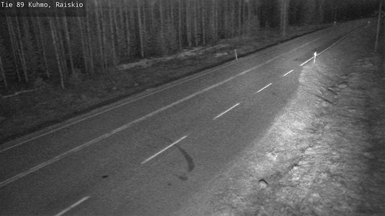 Weather Camera Image Väg 89 Kuhmo, Raiskio, Kuhmo, Kainuu