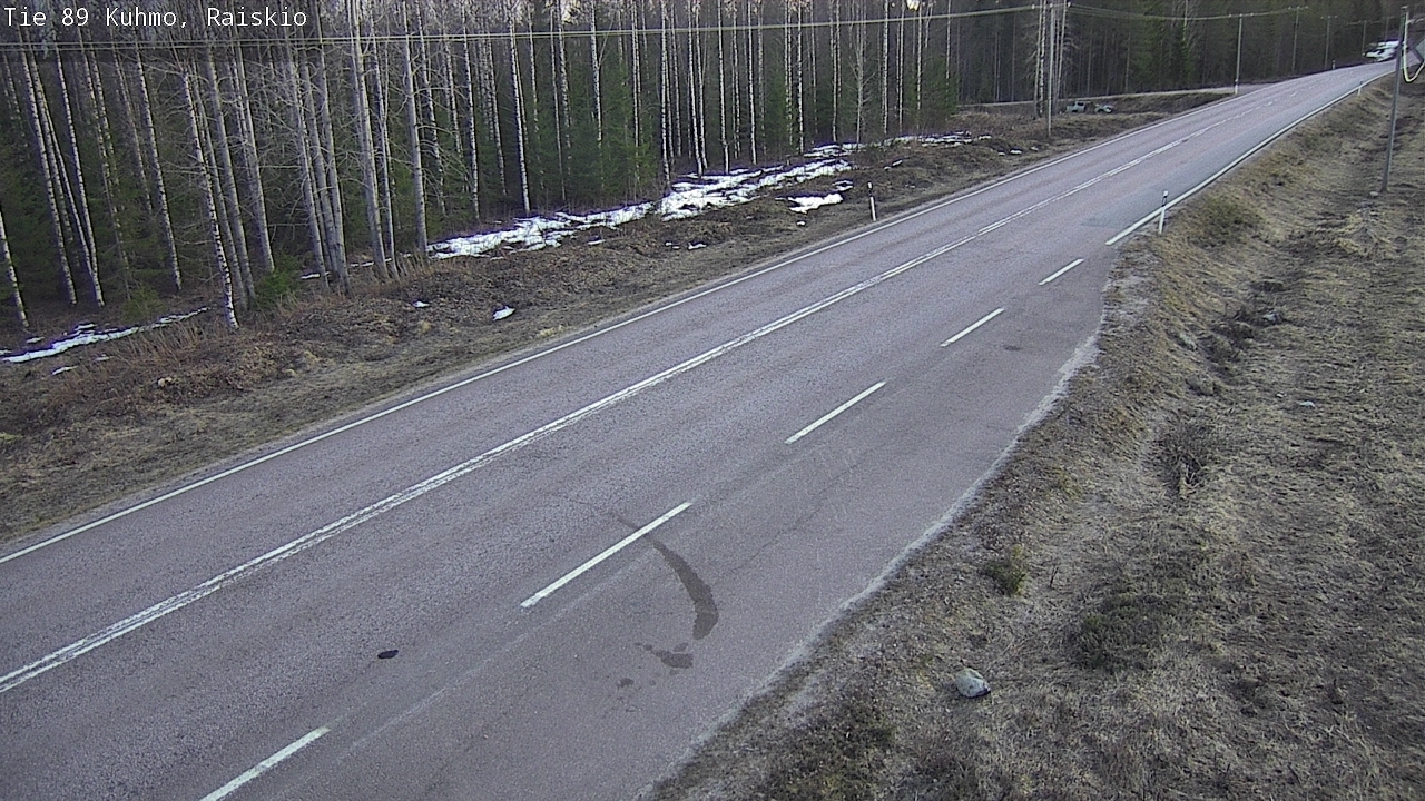 Weather Camera Image Väg 89 Kuhmo, Raiskio, Kuhmo, Kainuu
