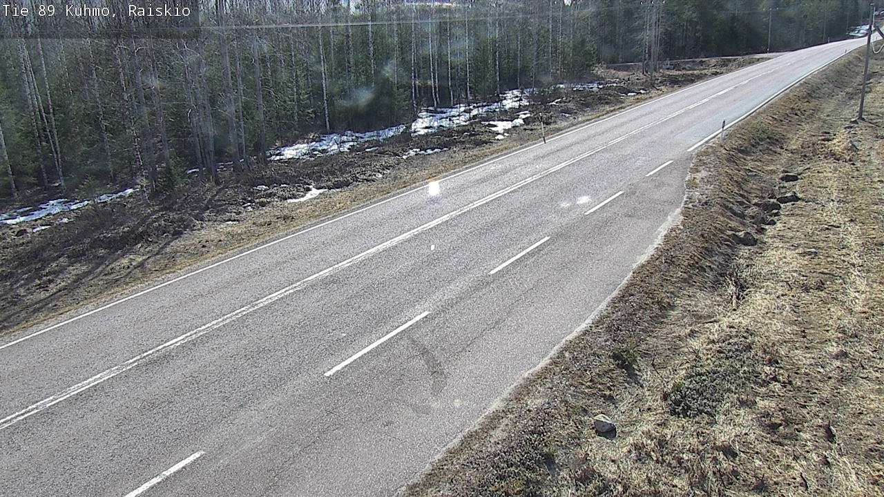 Weather Camera Image Väg 89 Kuhmo, Raiskio, Kuhmo, Kainuu