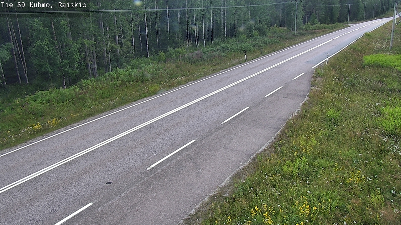 Weather Camera Image Road 89 Kuhmo, Raiskio, Kuhmo, Kainuu