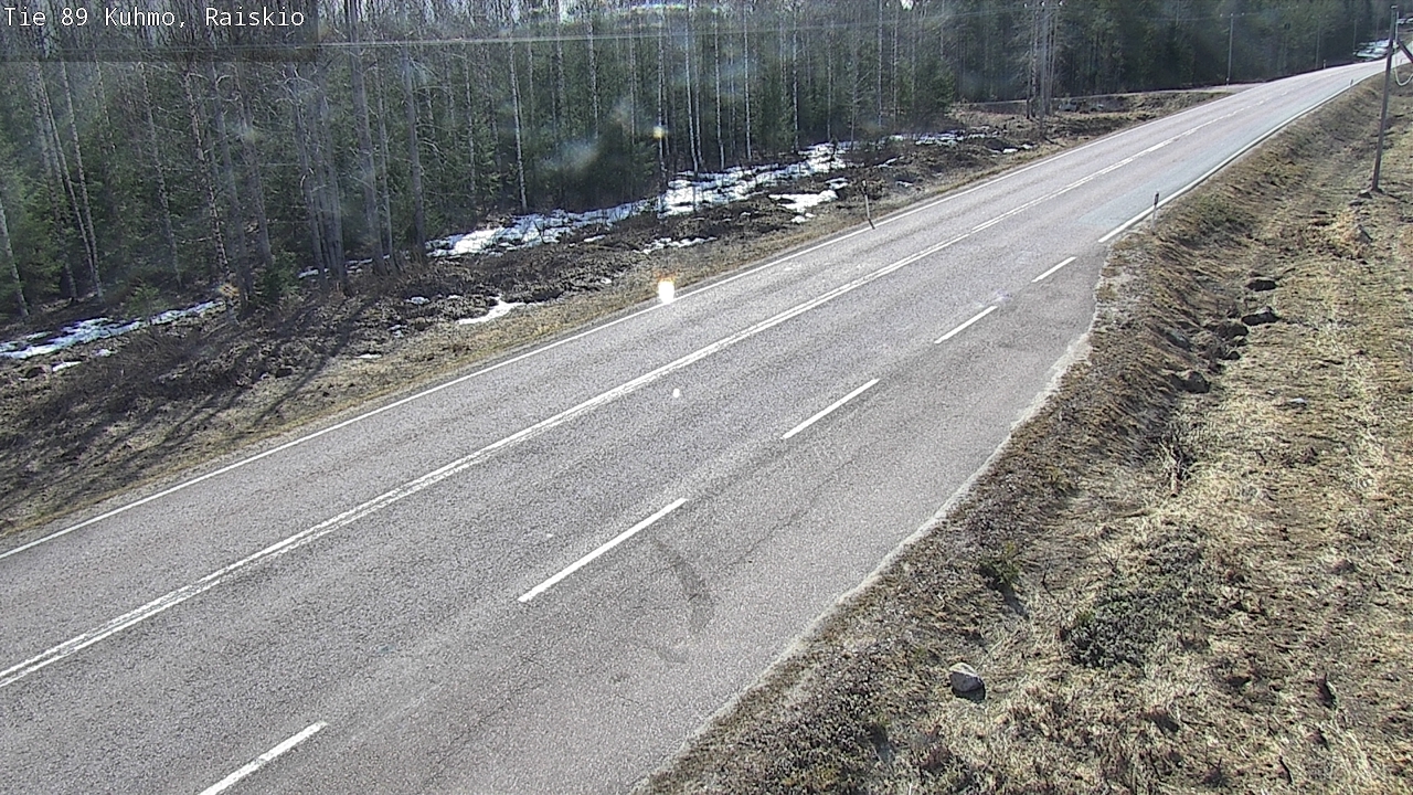 Weather Camera Image Väg 89 Kuhmo, Raiskio, Kuhmo, Kainuu