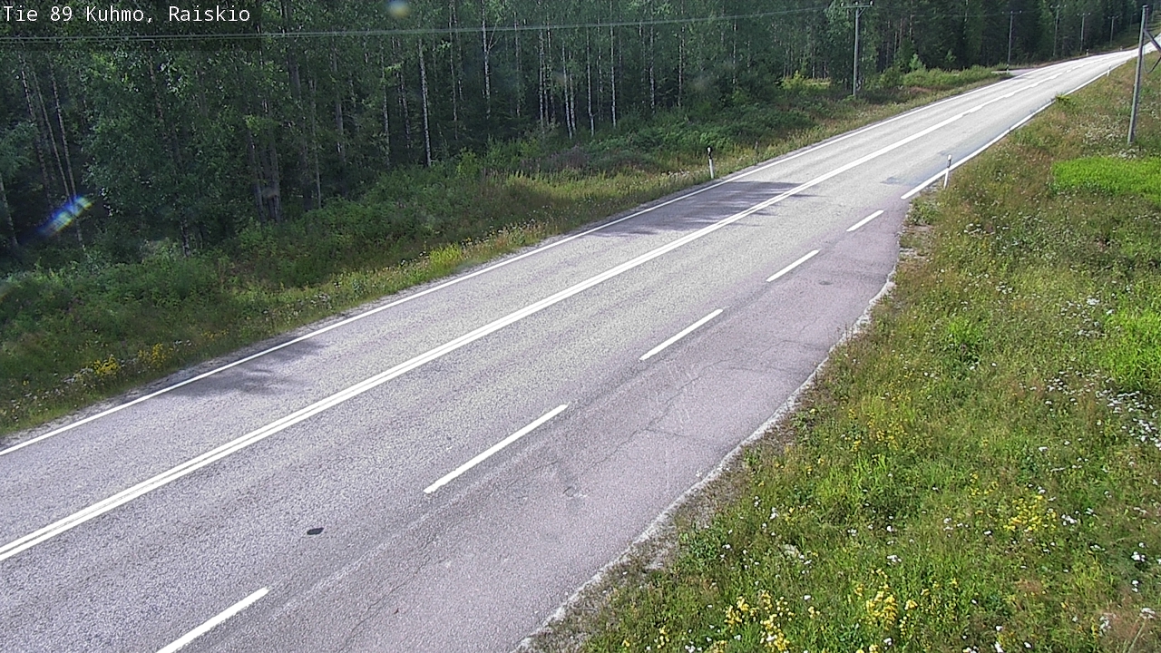Weather Camera Image Road 89 Kuhmo, Raiskio, Kuhmo, Kainuu