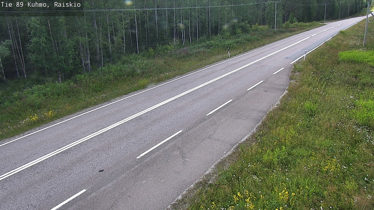Weather Camera Image Road 89 Kuhmo, Raiskio, Kuhmo, Kainuu