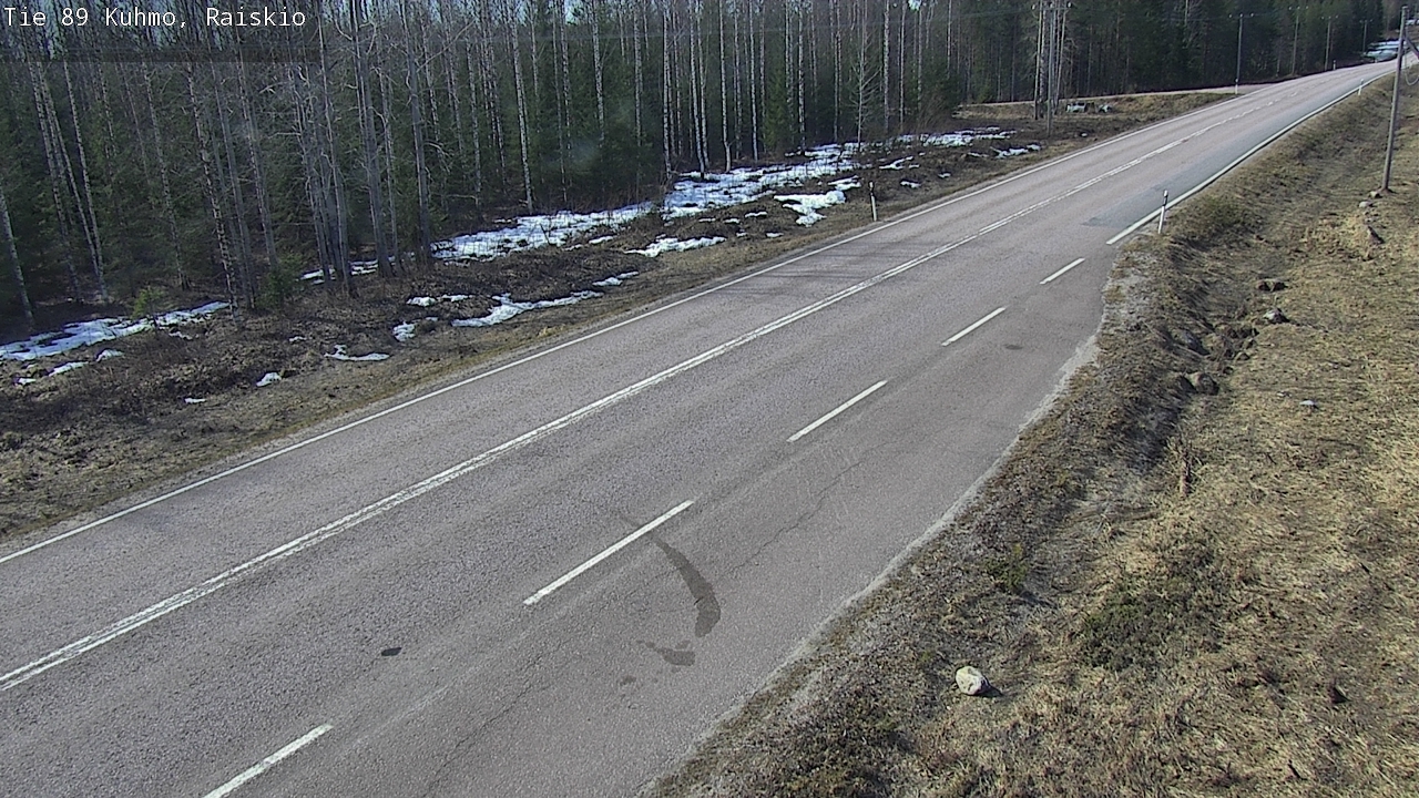 Weather Camera Image Väg 89 Kuhmo, Raiskio, Kuhmo, Kainuu