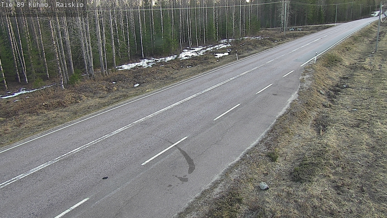 Weather Camera Image Väg 89 Kuhmo, Raiskio, Kuhmo, Kainuu