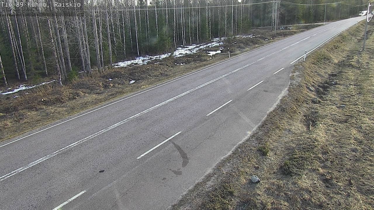 Weather Camera Image Väg 89 Kuhmo, Raiskio, Kuhmo, Kainuu