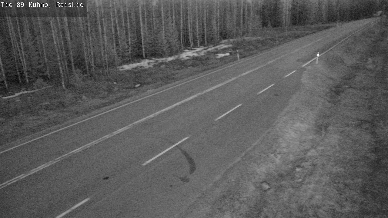 Weather Camera Image Road 89 Kuhmo, Raiskio, Kuhmo, Kainuu
