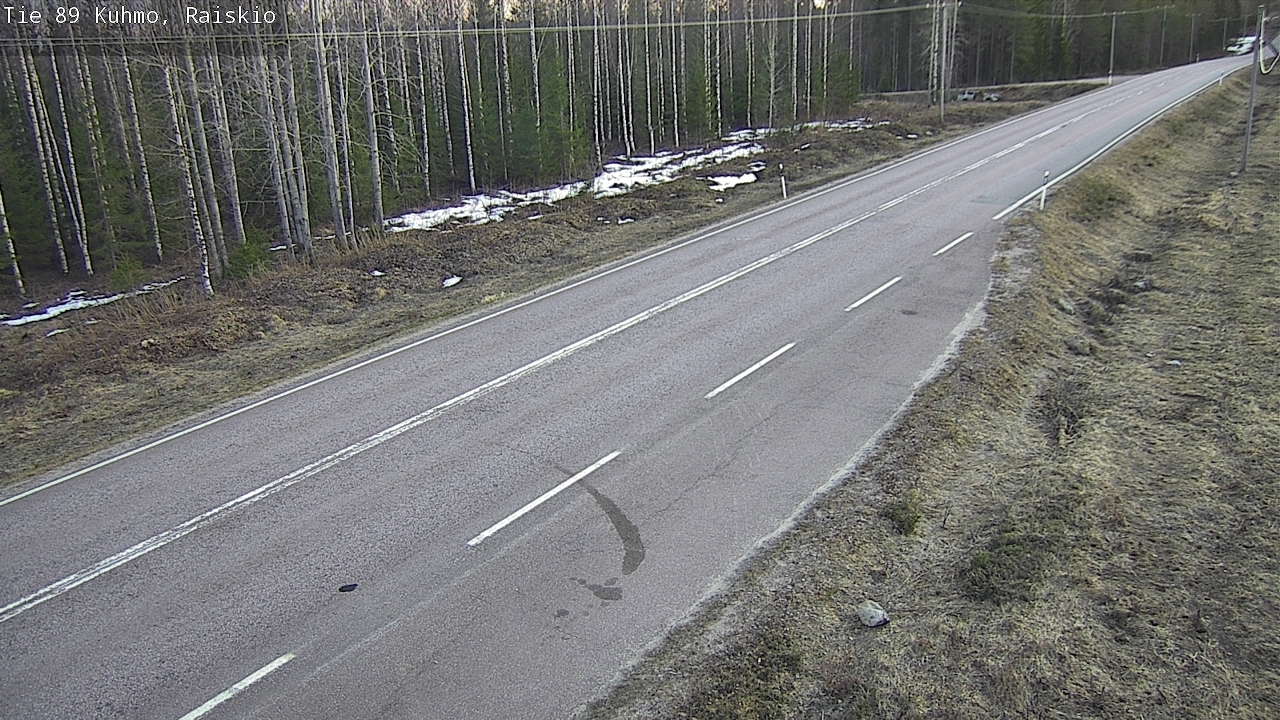 Weather Camera Image Väg 89 Kuhmo, Raiskio, Kuhmo, Kainuu