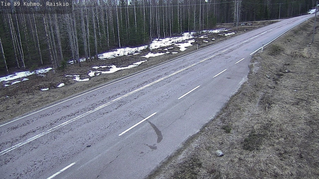 Weather Camera Image Väg 89 Kuhmo, Raiskio, Kuhmo, Kainuu