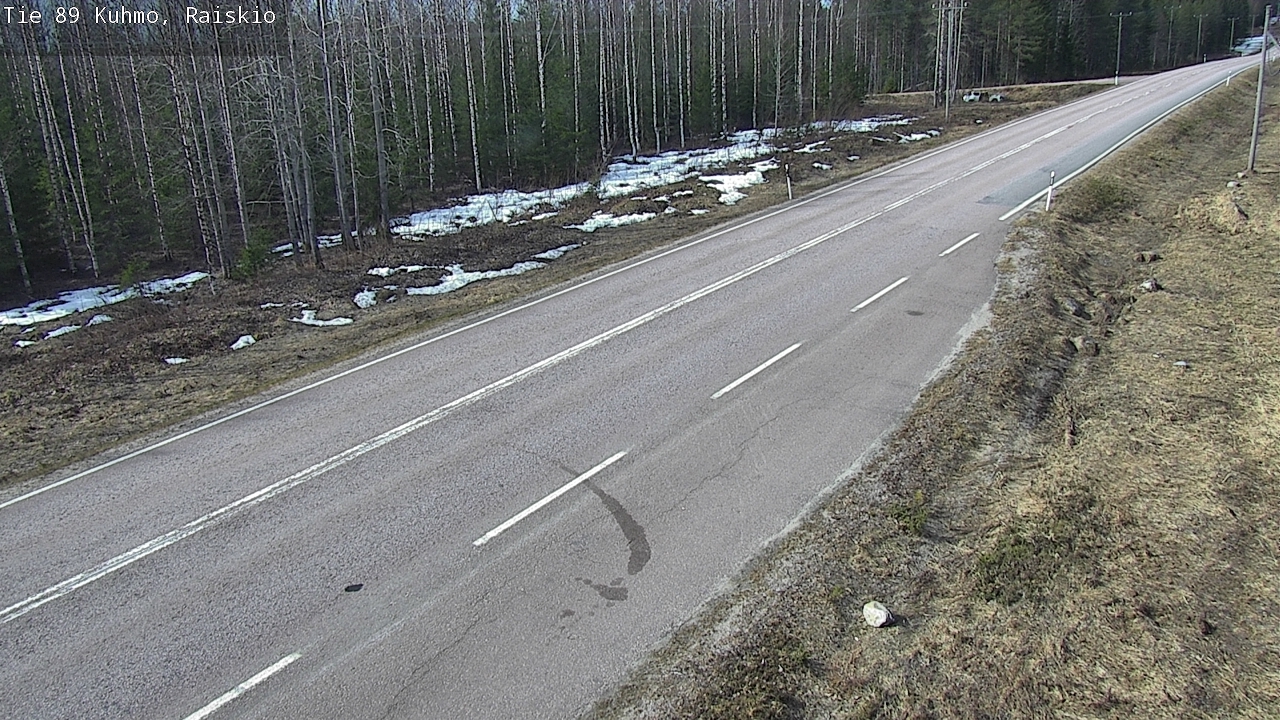 Weather Camera Image Väg 89 Kuhmo, Raiskio, Kuhmo, Kainuu