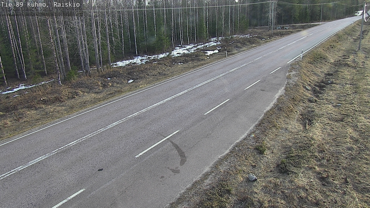 Weather Camera Image Väg 89 Kuhmo, Raiskio, Kuhmo, Kainuu