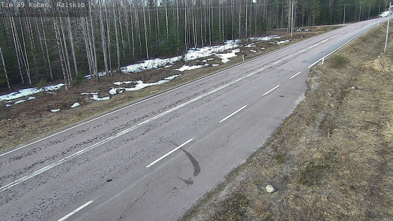 Weather Camera Image Väg 89 Kuhmo, Raiskio, Kuhmo, Kainuu
