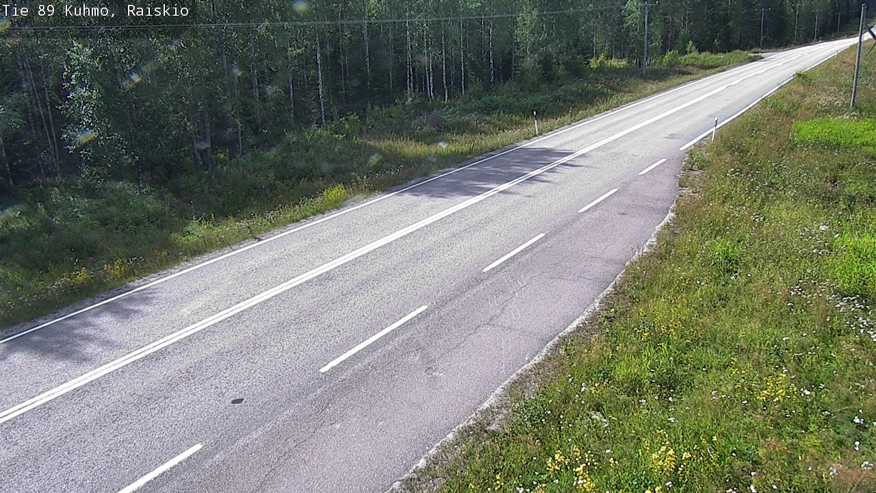 Weather Camera Image Road 89 Kuhmo, Raiskio, Kuhmo, Kainuu