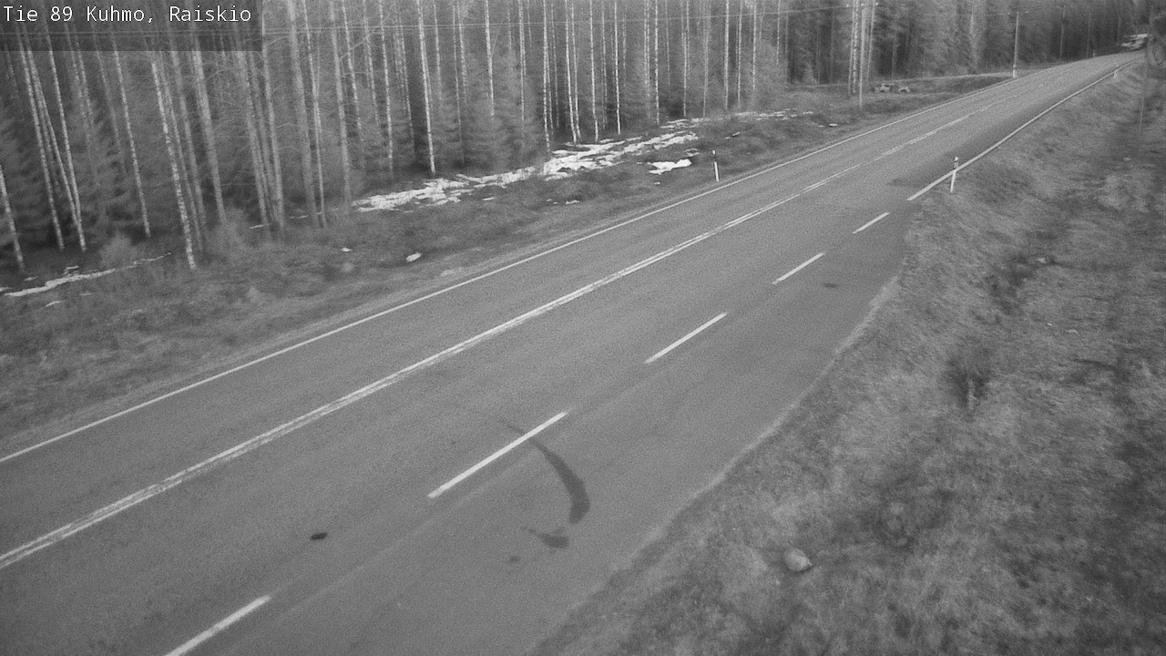 Weather Camera Image Road 89 Kuhmo, Raiskio, Kuhmo, Kainuu