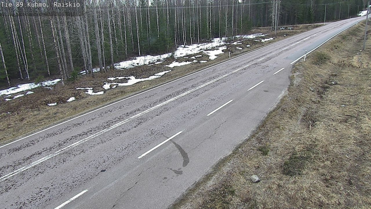 Weather Camera Image Väg 89 Kuhmo, Raiskio, Kuhmo, Kainuu