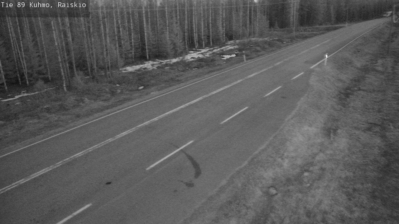 Weather Camera Image Väg 89 Kuhmo, Raiskio, Kuhmo, Kainuu